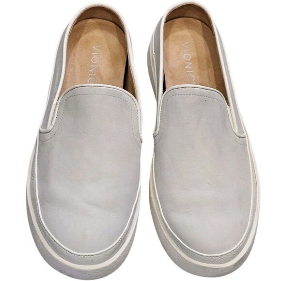 Vionic Effortless Mule Clogs Womens 8.5 White Nubuck Slip On Orthotic Sneakers - Picture 2 of 16